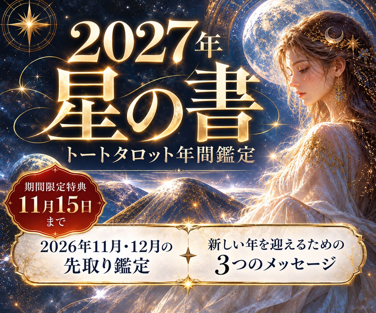 あなたの2027年をトートタロットで読み解きます 一年の流れを読み解く、あなただけのリーディングブック イメージ1