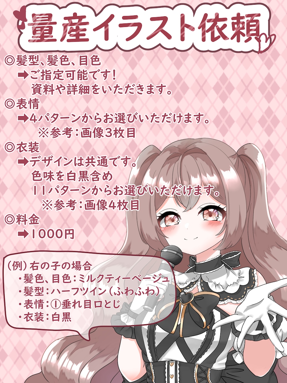 アイドル衣装量産イラスト描きます 低価格で初めてでもご依頼しやすい簡易依頼です！ イメージ2