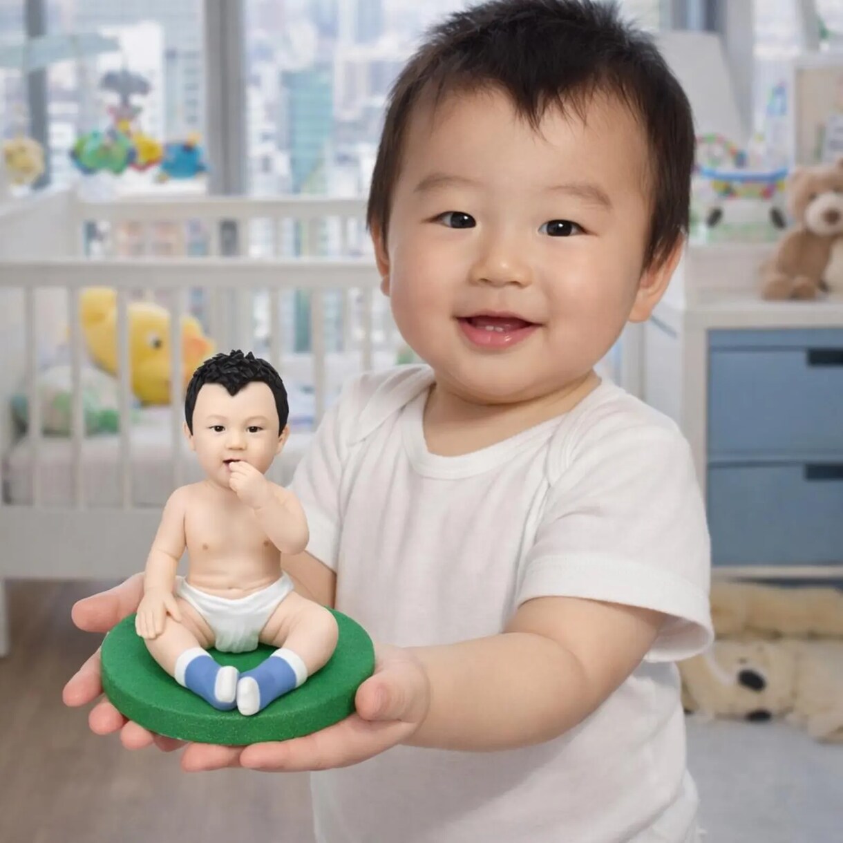 写真から作るオーダーメイド子供フィギュアます キッズの成長記念にのギフト｜赤ちゃん似顔人形｜出産祝い イメージ3