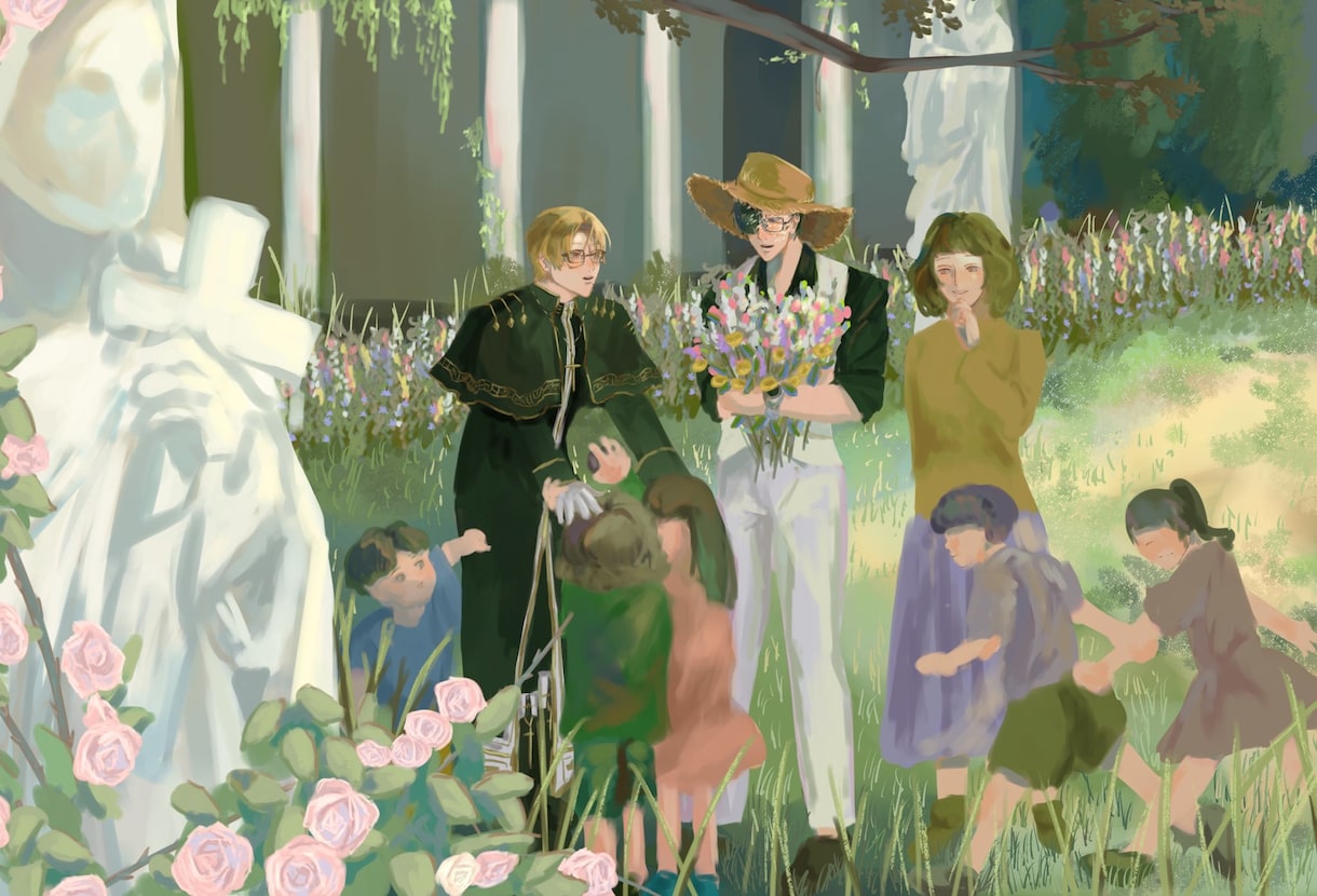 小説、雑誌の表紙や挿絵を描きます 世界観を大切にした背景込みのイラストを細かく描きます。 イメージ7