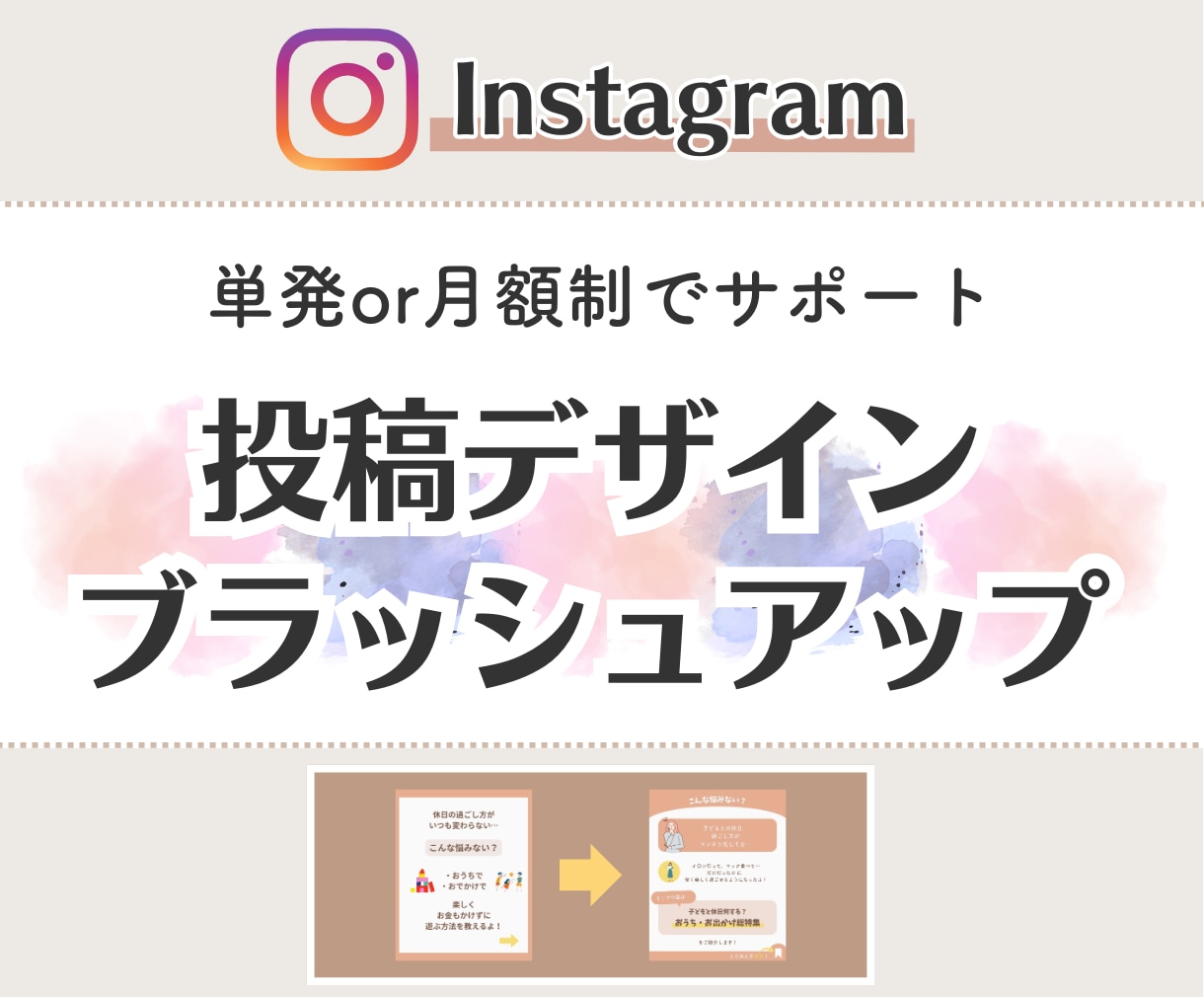 Instagram｜インスタ投稿をより良くします 図解化で直感的に分かりやすくなる！テキストだけの投稿は卒業！ イメージ1