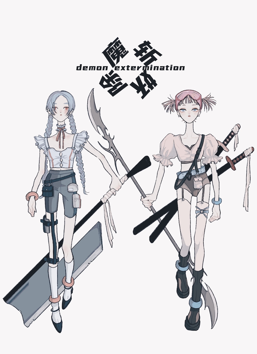 お洒落で個性的なファッションイラスト作成します お洒落で個性的な女の子たちを作成いたします。 イメージ3