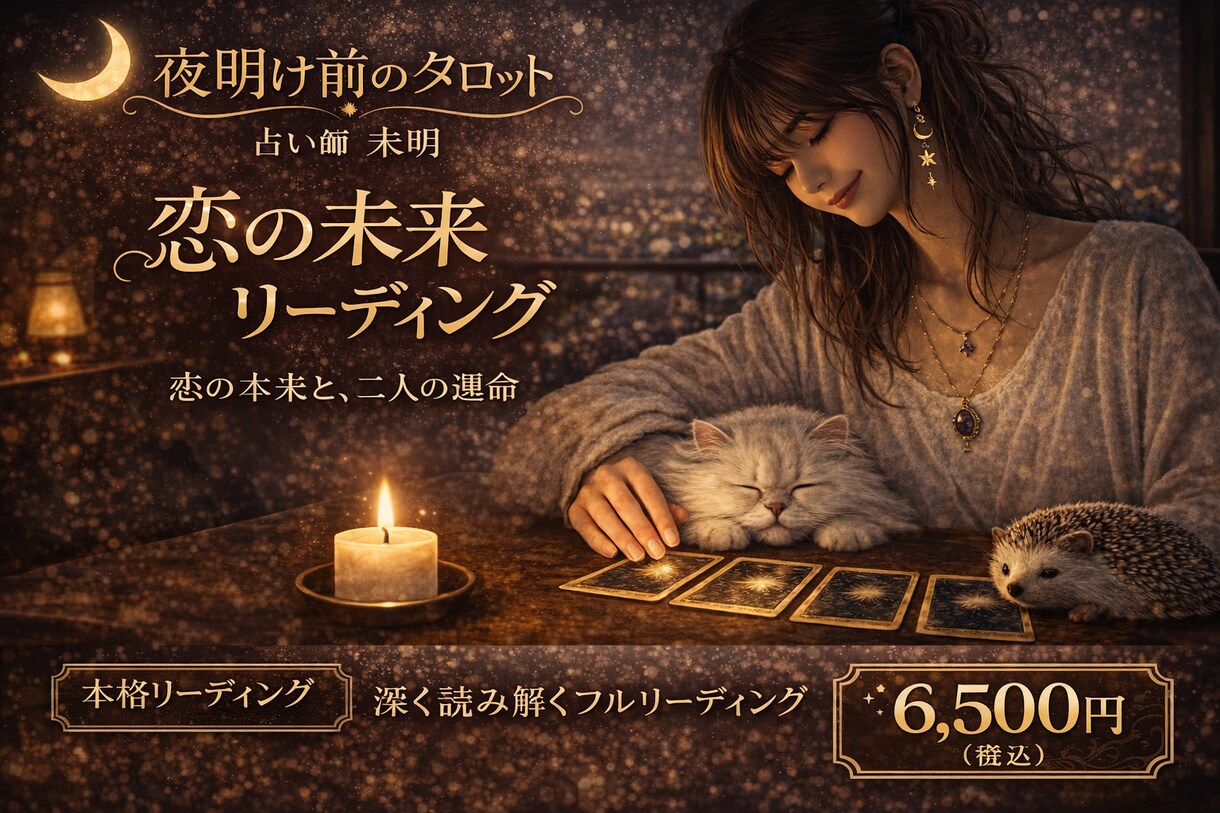 恋の未来と二人の運命をタロットで占いますます 恋の未来を静かに読み解く深いリーディング イメージ1