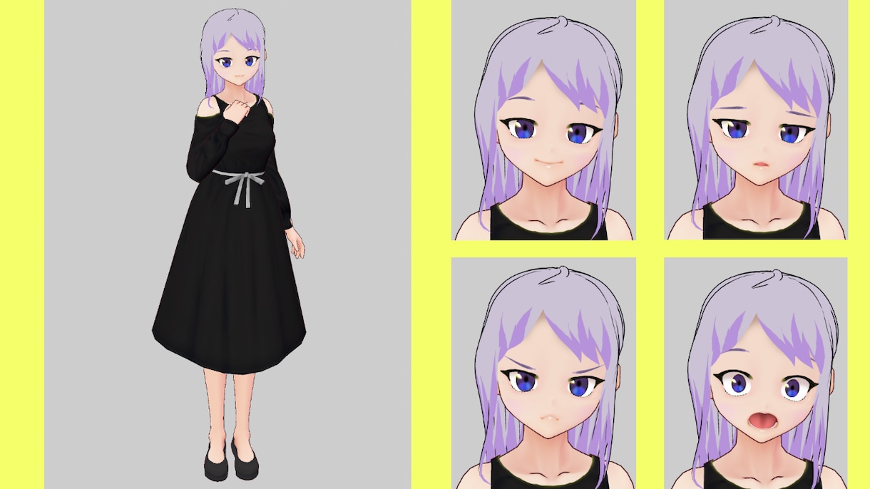 あなただけの3Dモデルを制作いたします Vtuber向けの3Dアバターを作成します。 イメージ3