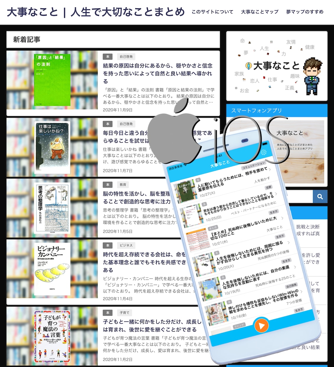 あなたのブログサイトをiPhoneアプリ化します iOSスマホアプリをAppStoreで配信 イメージ1