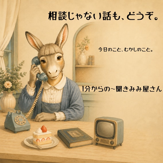 ただ聞いてほしい、そのお話をお聴きします 愚痴も雑談も、まとまらない気持ちも否定せず伺います イメージ3