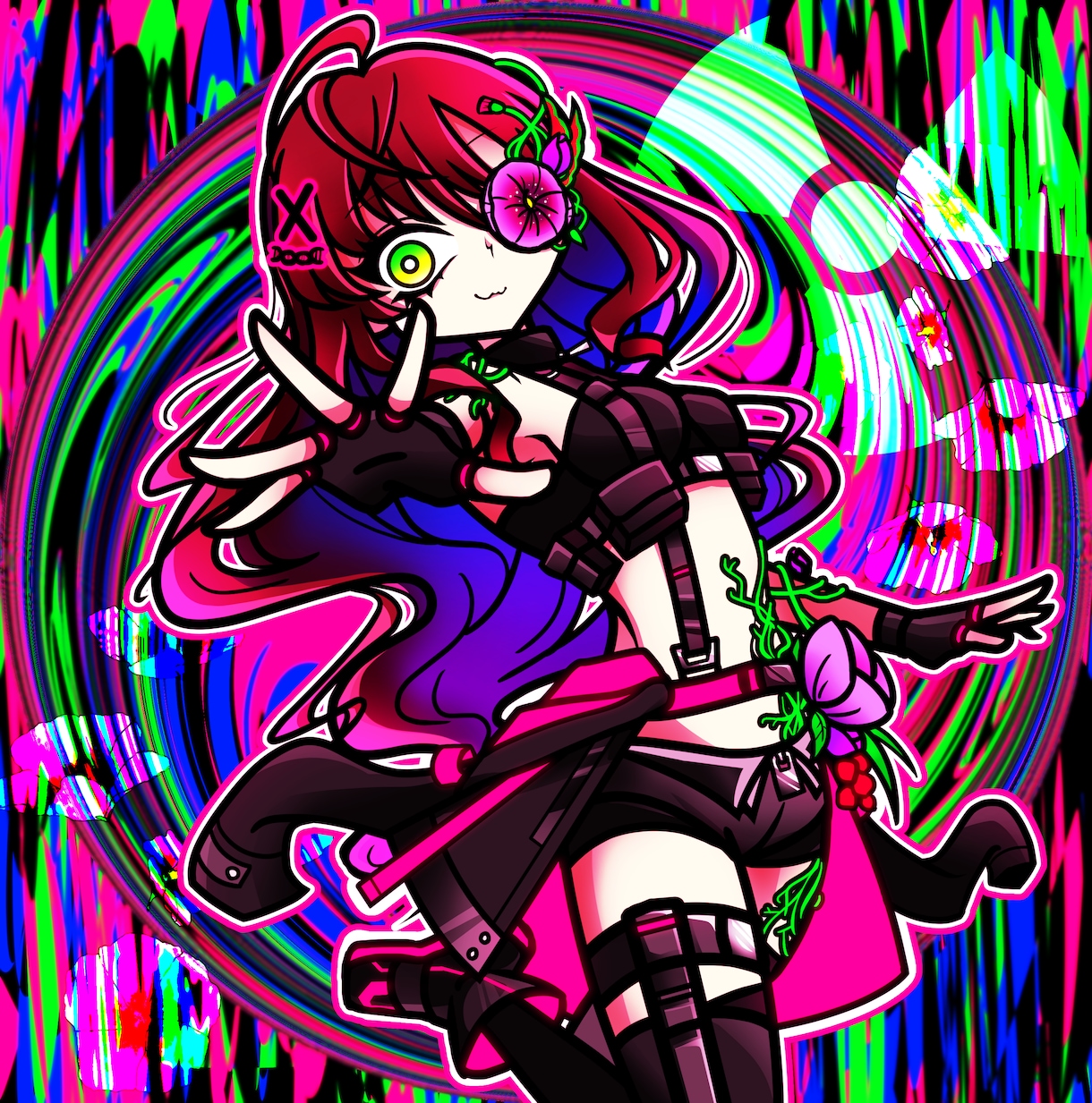 ポップ＆ダーク目を引くビビットなイラストを描きます 特徴的なデフォルメの絵柄でポップダークなイラストが得意です！ イメージ5