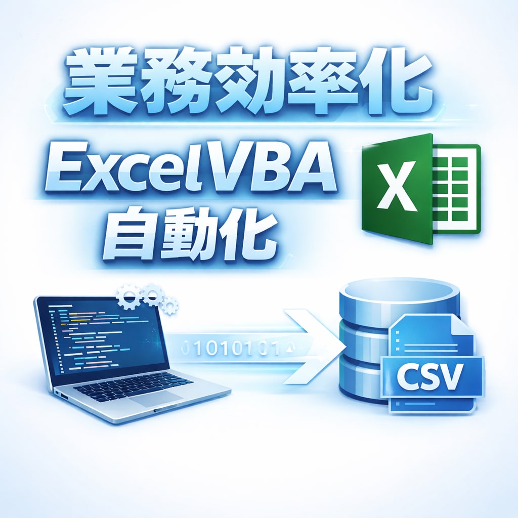 実績作り中！　CSV自動整形マクロを作成します 【社内のDX推進の現役エンジニアがお手伝いします】 イメージ1