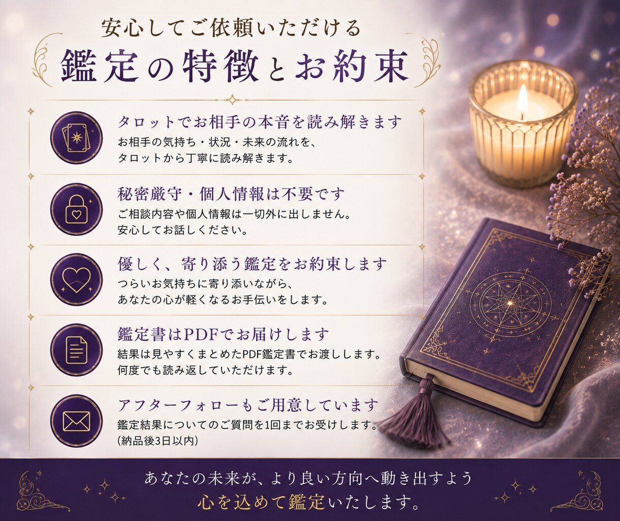 連絡が途絶えたお相手の本音と今後を鑑定します なぜ連絡が来ない？あの人の本音と次の一歩を読み解きます イメージ5