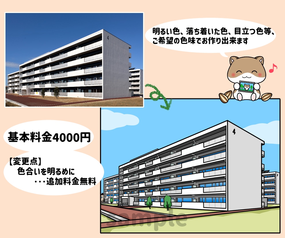 分かりやすくシンプルに！写真からイラスト作成します 商用可☆WEBサイト・資料・チラシの挿絵に便利♪ イメージ5