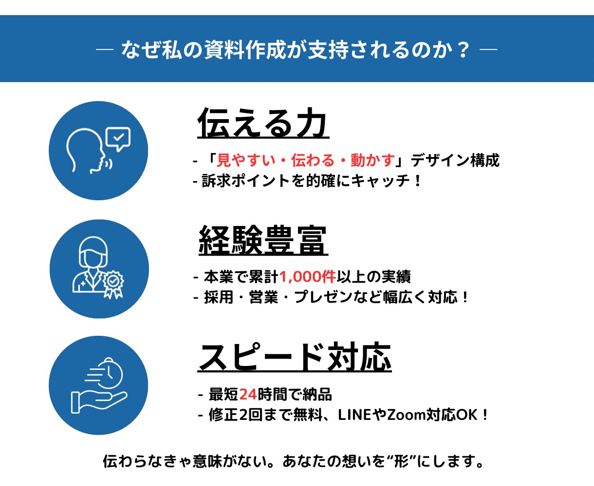 資料の構成からデザインまで作成します 1,000社の実績！今だけ特別価格！即対応可⭐️ イメージ3