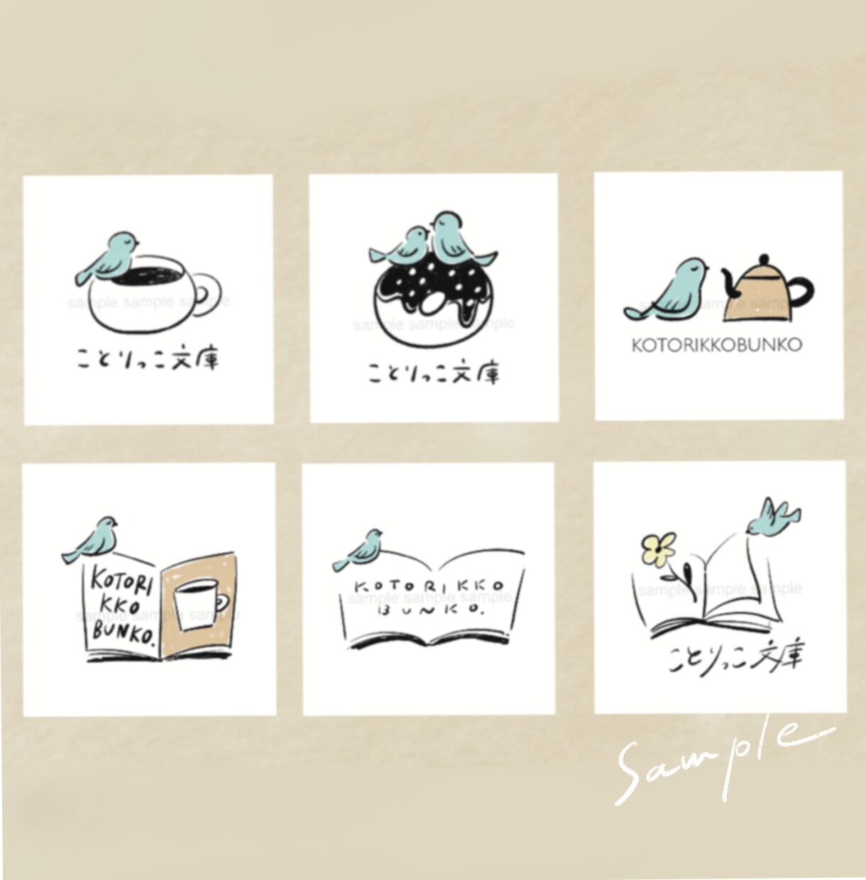 絵本のようなかわいい手描きロゴイラストを制作します イラストレーターが描く、世界観が伝わるやさしいロゴデザイン イメージ3