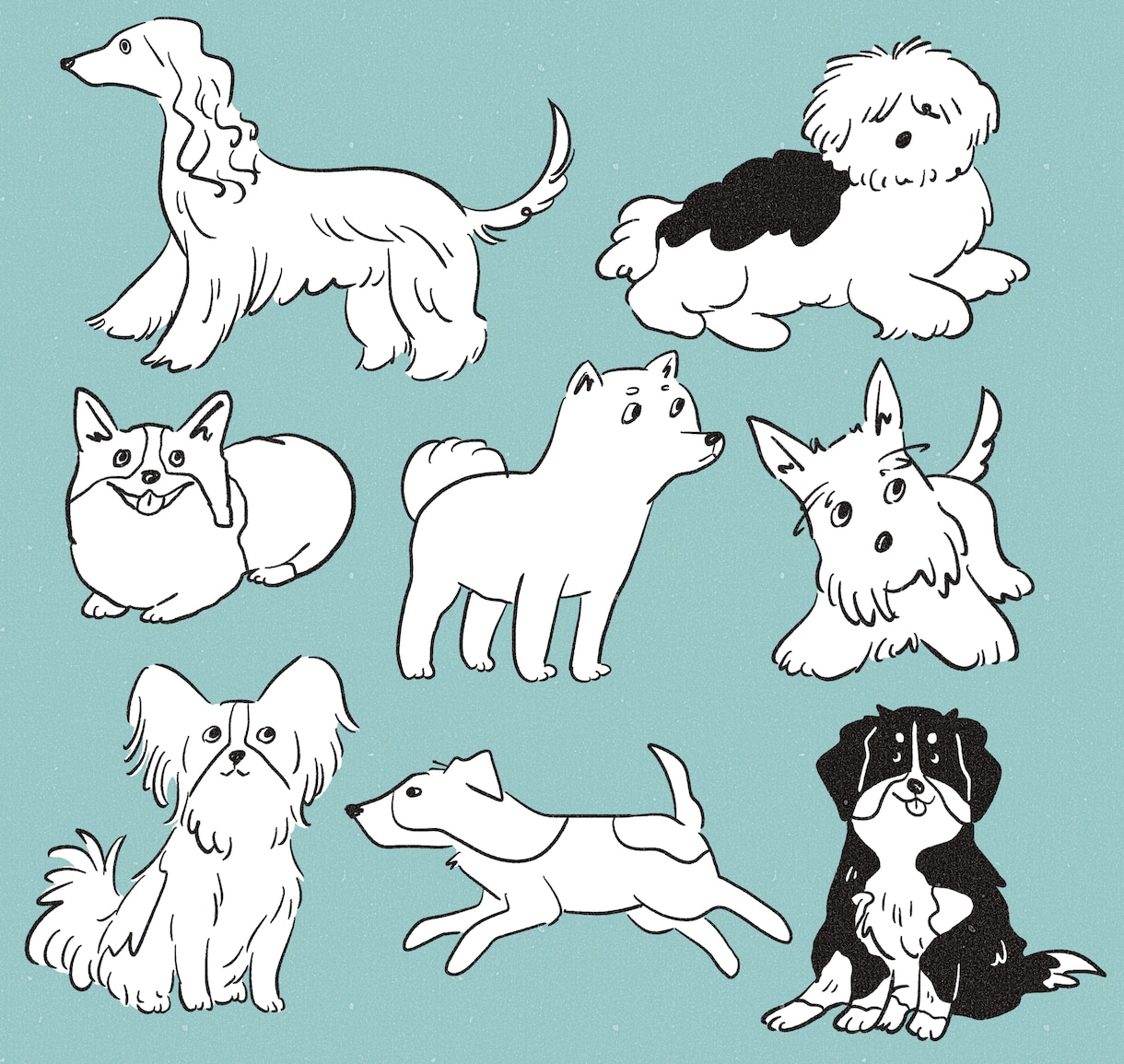 シンプルな線で動物のモノクロイラストをお描きします SNSのアイコンやグッズ制作にどうぞ イメージ4