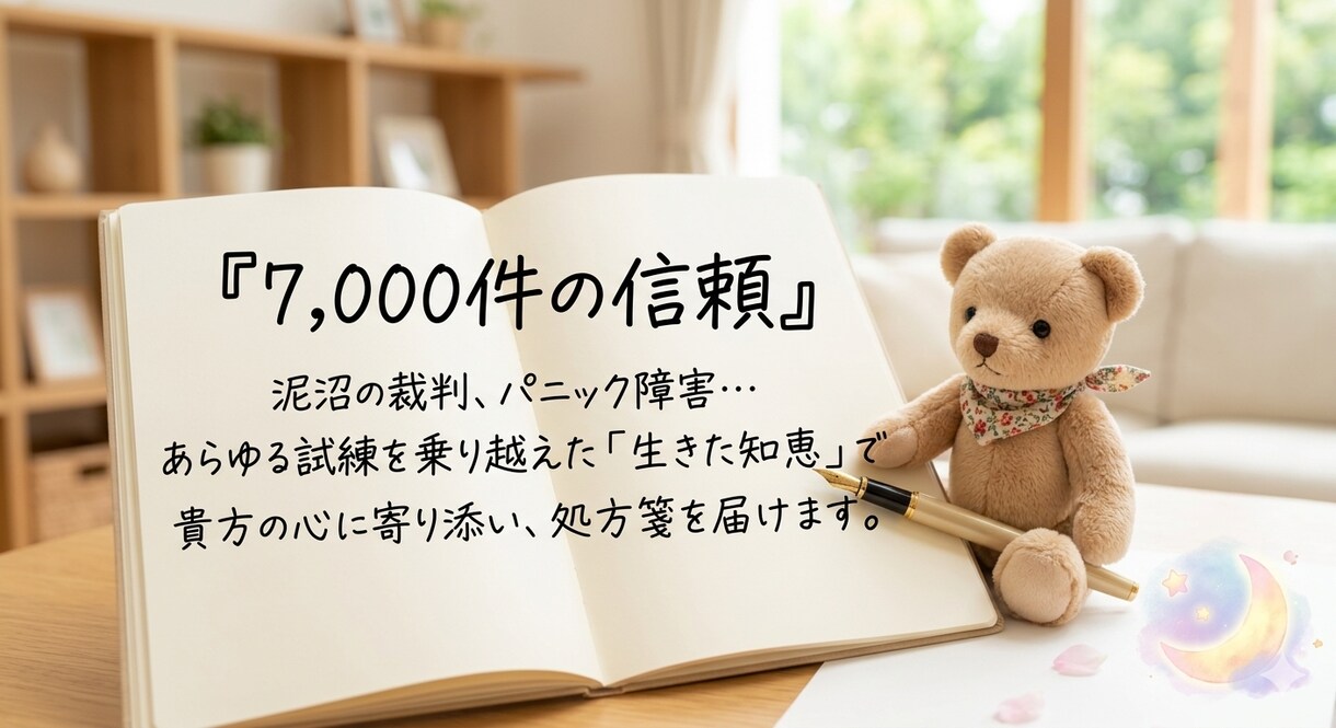 本格くま式深層オラクル総合鑑定｜解決策届けます 心理カウンセラーが専門知識と実体験で悩みの出口を導き出します イメージ2