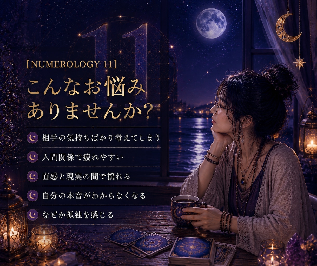 数秘11のあなたのために、数秘11の私が占います 魂が喜ぶ♡スピリチュアル・オラクル・タロットカードセッション イメージ4