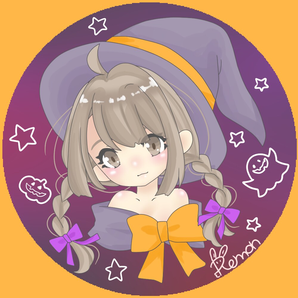 期間限定！！SNSハロウィンバージョン描きます ハロウィンっぽいアイコン作成します イメージ2