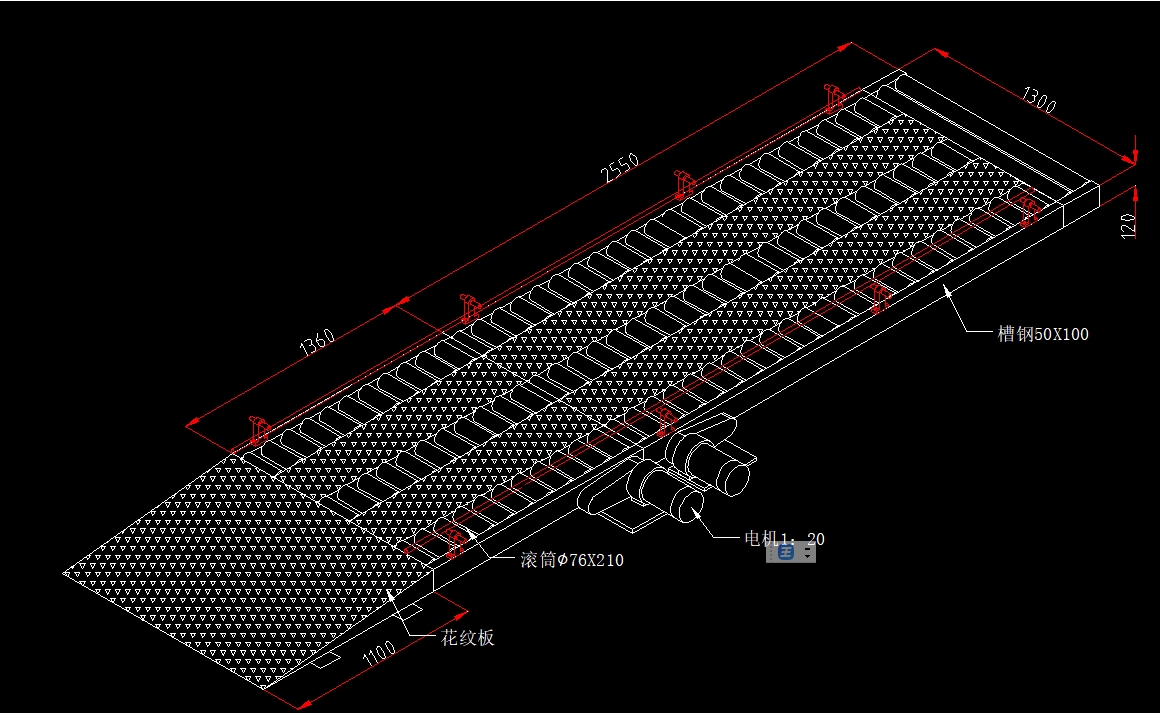 3D CADで機械設備をモデリングしますます 生産ライン・搬送装置などの3D作図に対応 イメージ3