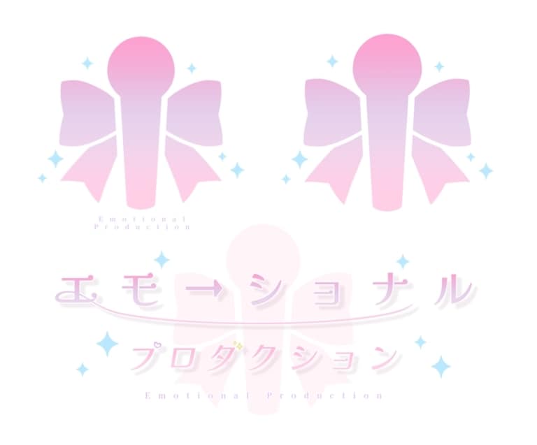 ラフ2案♡視認性の高くて可愛いロゴ作ります 同人誌のタイトル・Vtuberさんやアイドルさんの名前ロゴに イメージ3
