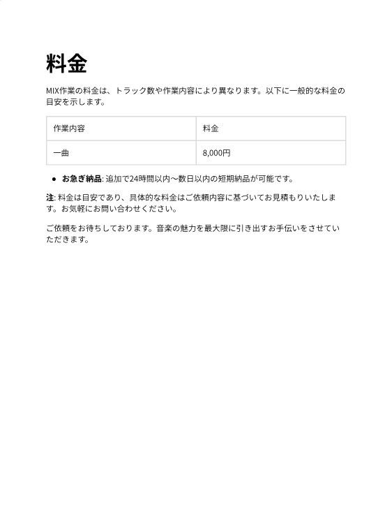 MIX初心者が依頼を受け付けます MIX初心者が精一杯頑張ります イメージ2