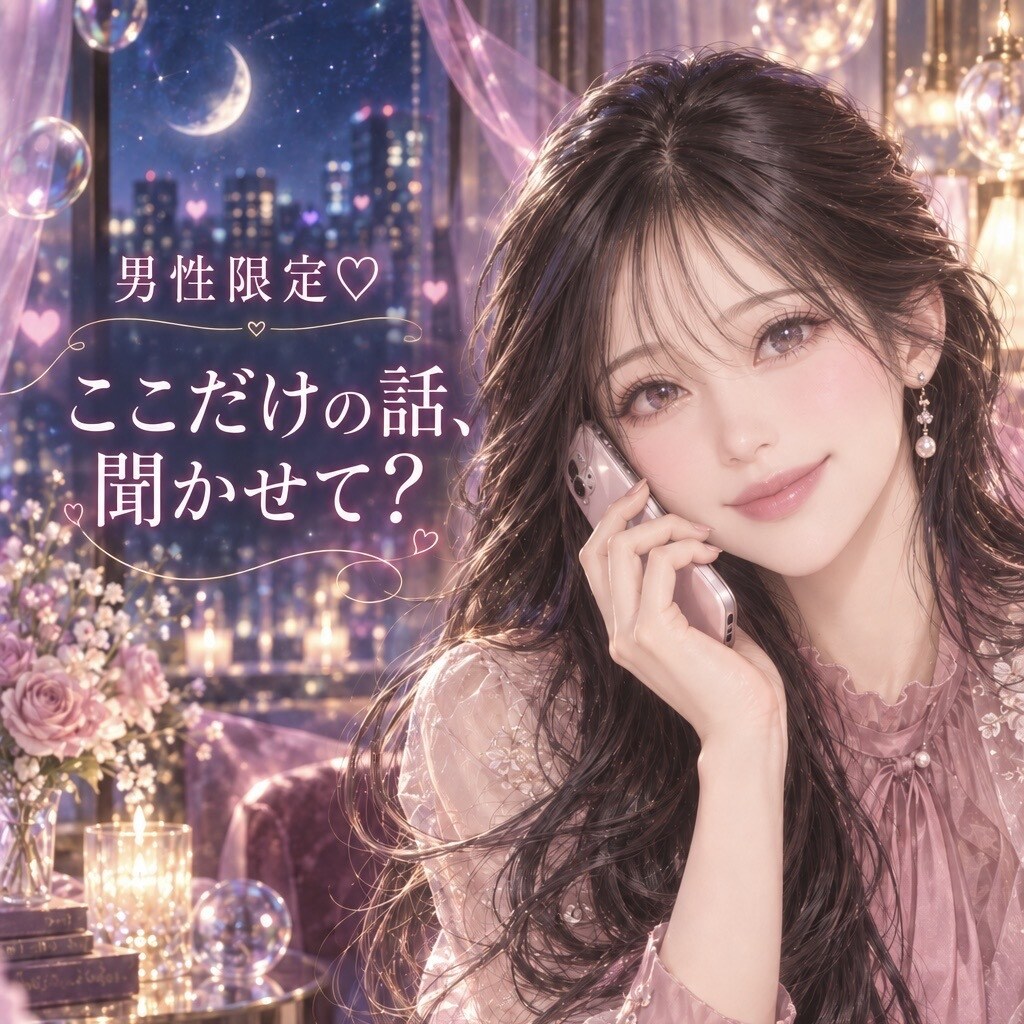 男性限定♡誰にも言えない本音を優しく聞きます 恋愛・夫婦関係・寂しさ・話しにくいこと否定せず受け止めます♡ イメージ1