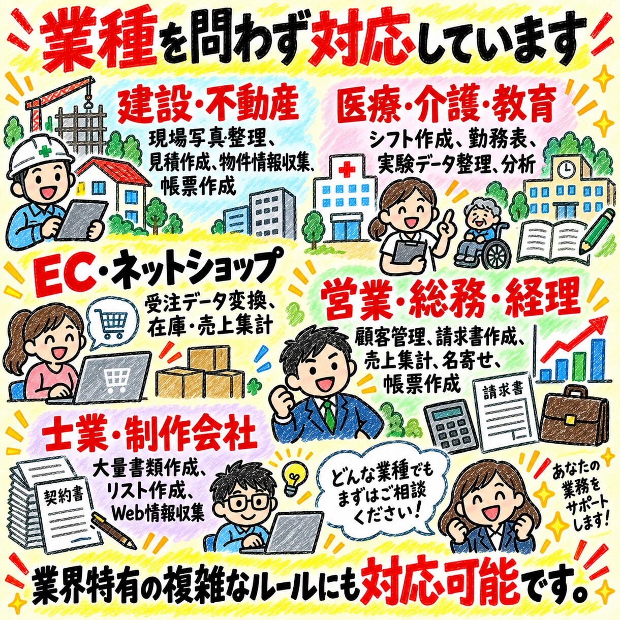 面倒なExcel作業を、ボタン1つに自動化します 毎日の面倒なExcel作業を、数秒で終わらせます。 イメージ6