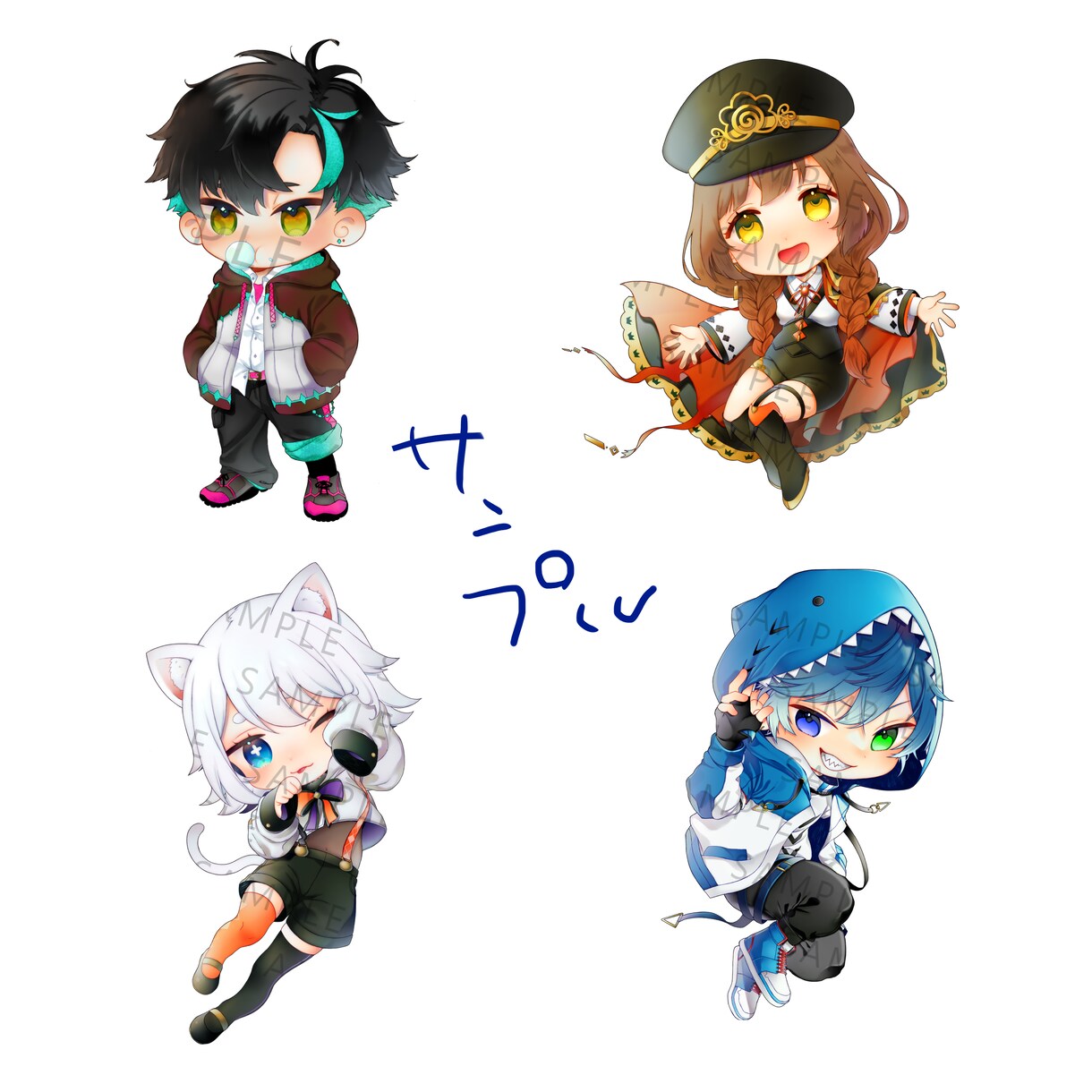 SDキャライラスト描きます SDキャラ限定♪SNSや動画利用にも！ イメージ2