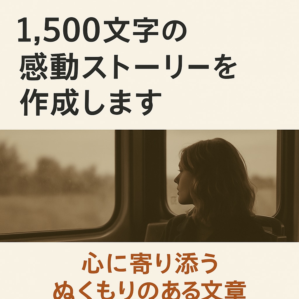 元消防士が“生きててよかった”と思える物語書きます 命と向き合ってきたから書ける、感情にリアルな物語。 イメージ2