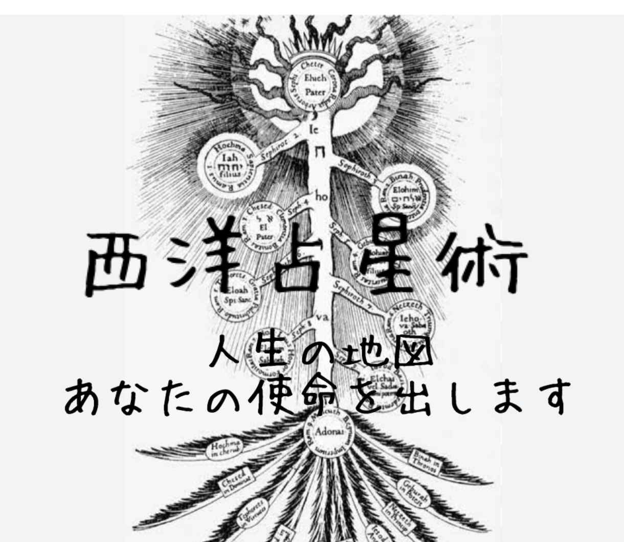 あなたの人生の使命・出生図を出します 喜ばれる占術です。人生を俯瞰すること、感謝することができます イメージ1