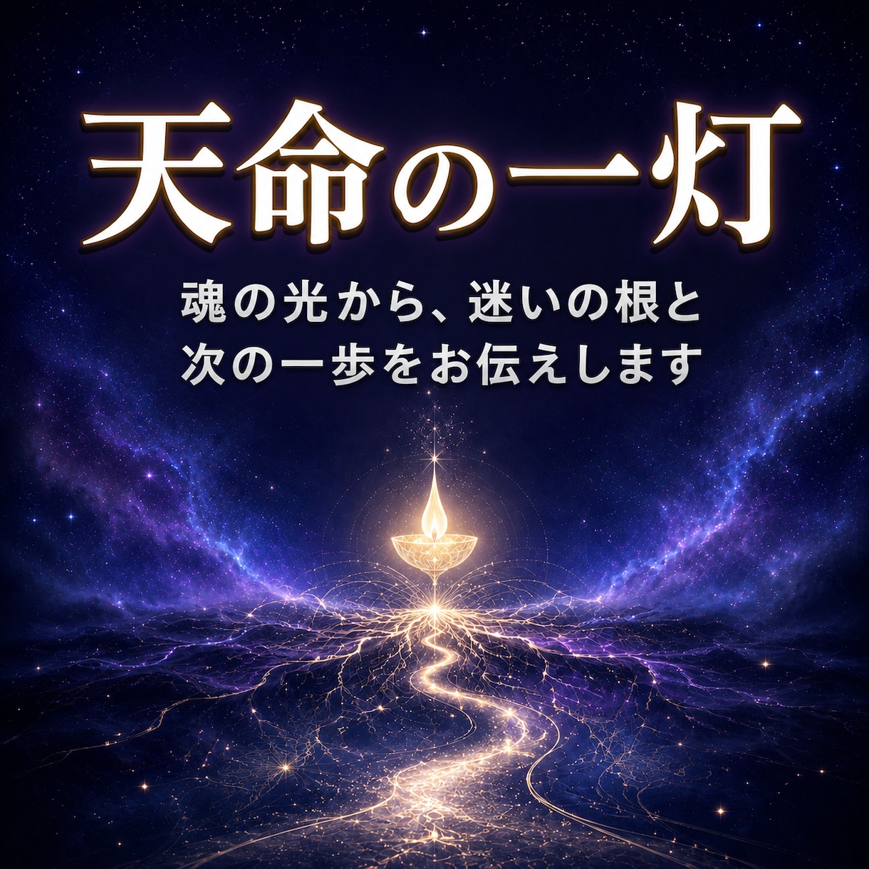 天命の一灯で今のあなたに必要な答えを読み解きます 魂の光から、迷いの根と次の一歩をお伝えします イメージ1