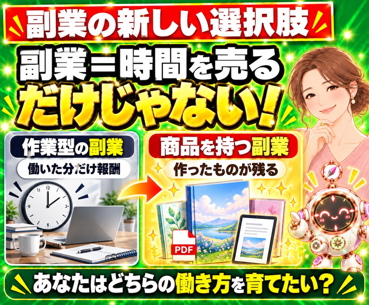 副業初心者がAI副業で自分だけの商品を作れます 売るものがない人へ｜主婦・会社員OK｜在宅コンテンツ販売 イメージ2
