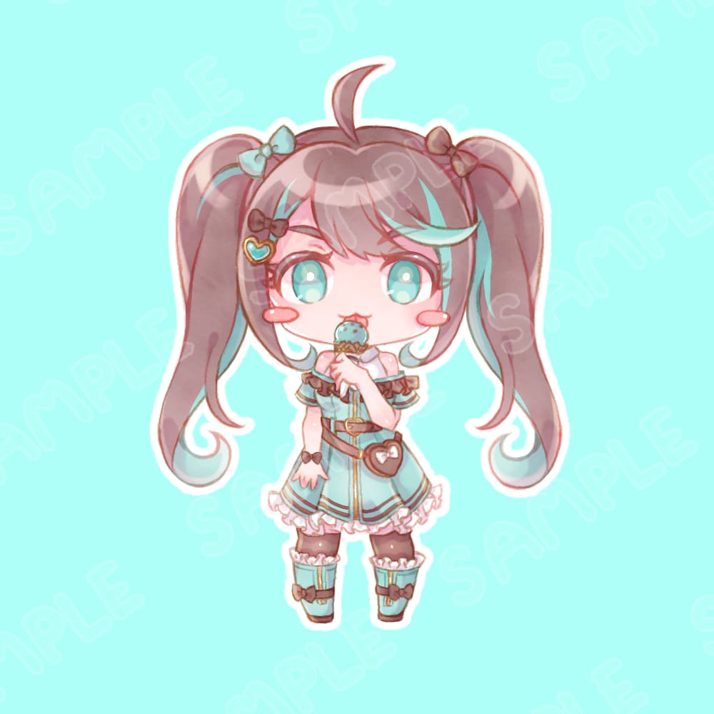 アイコン向け女の子イラスト承ります ちっちゃくてかわいいミニキャライラストを制作します！ イメージ7