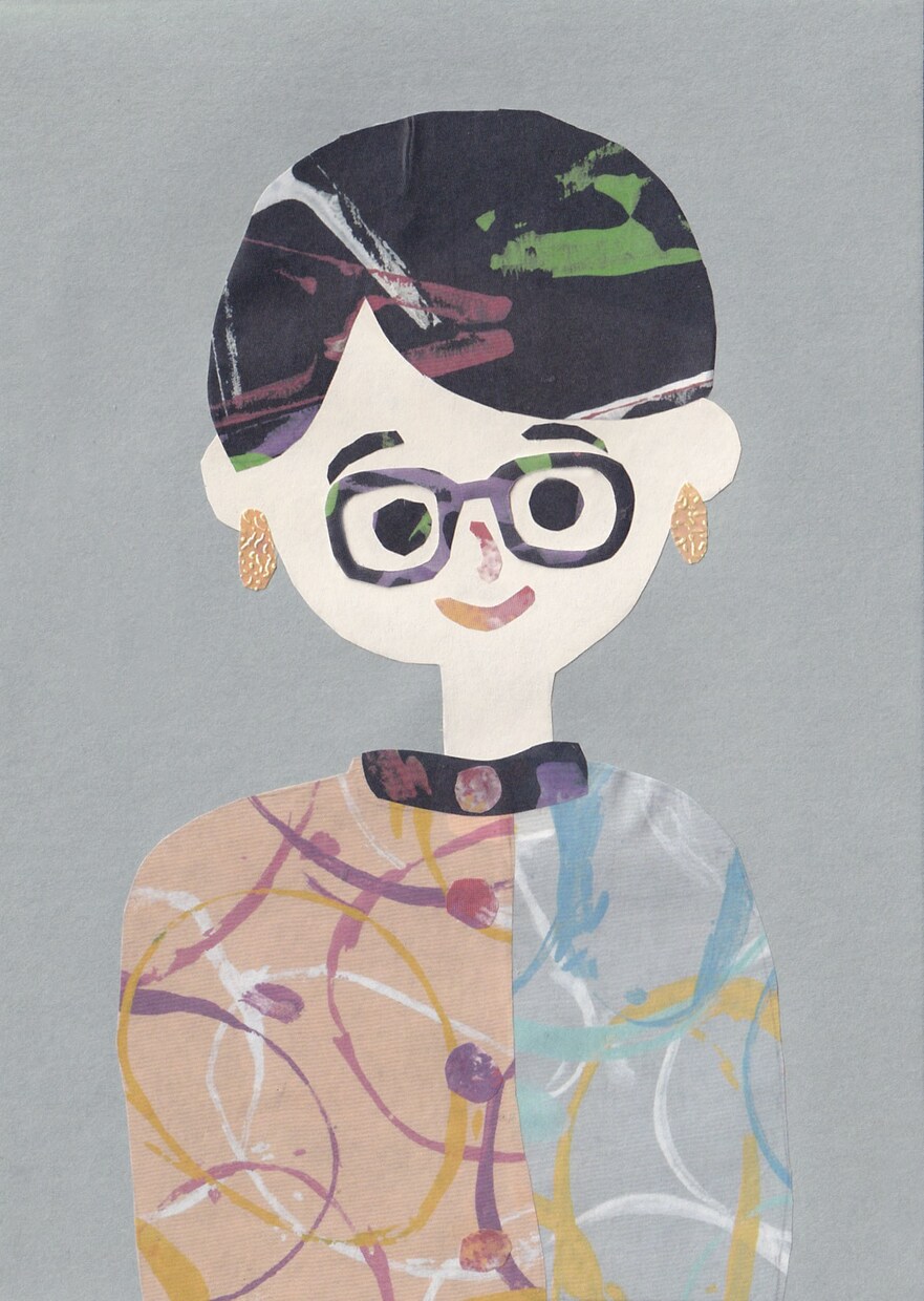 なかなか見ない？！貼り絵で可愛い似顔絵作ります プレゼントや記念日のお祝いにも！温かみのある貼り絵似顔絵 イメージ3
