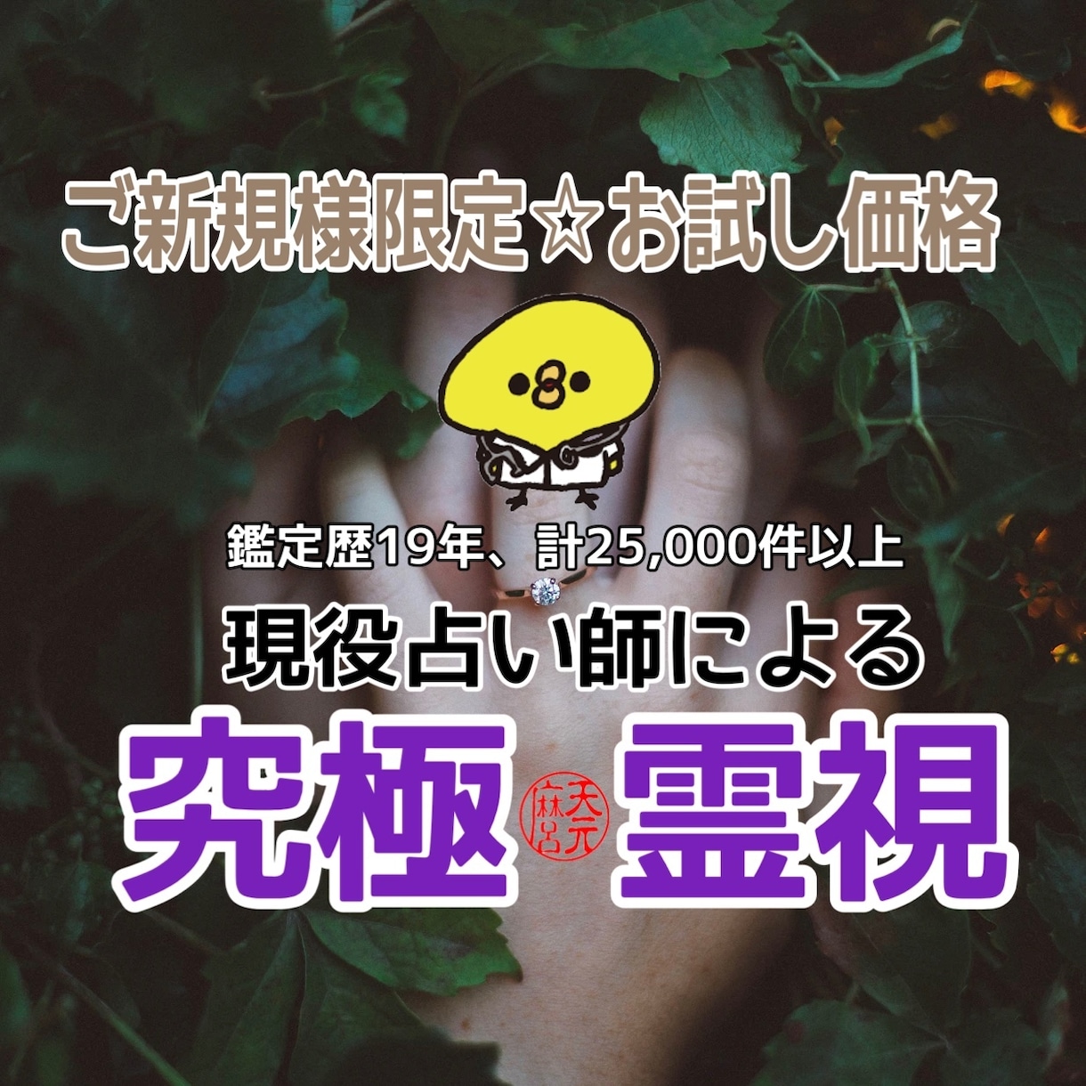 ご新規様限定☆究極の霊視であなたをお救い致します あなたの天命を読み取り最善の方法をアドバイス致します イメージ1