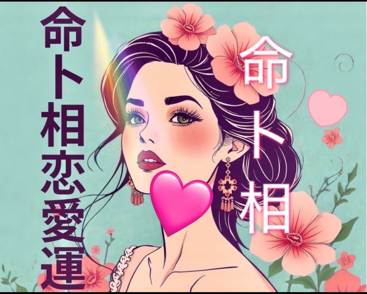 恋愛運：命卜相全ての占術が使えます！資格もあります あなたのお悩みに合わせた占術を使って詳しく鑑定！ イメージ4