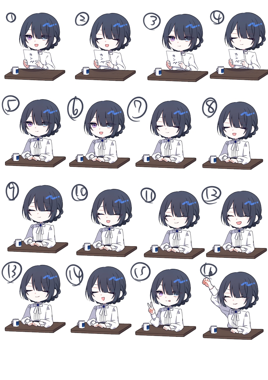 キラキラかわいいSDイラスト制作します 3頭身のスラっとしたSDイラストです！ イメージ4