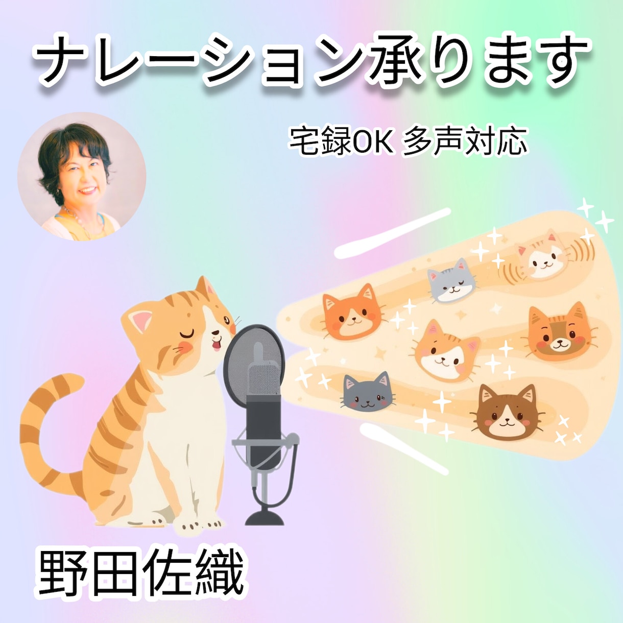 宅録ナレーション　優しく伝わる声をお届けします あなたの作品に幅広い「声」で命を吹き込みます。 イメージ1