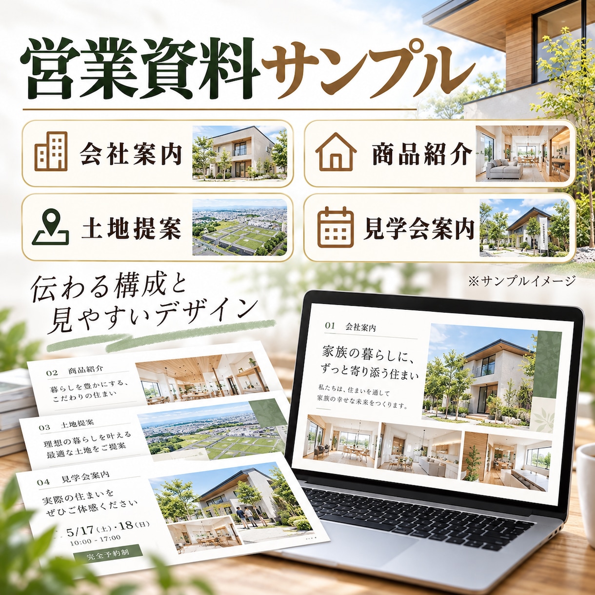 住宅・不動産会社向け営業資料を制作します 住宅営業経験×宅建士資格で、伝わる提案資料に仕上げます イメージ3