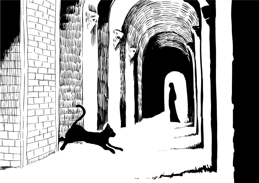 白黒イラスト描きます 風景・動物・機械・シンプルなキャラクターなど イメージ1