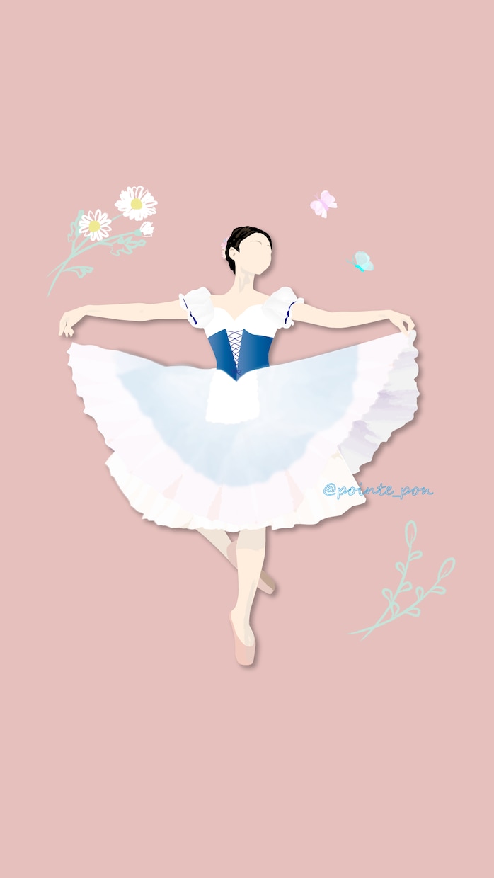 バレリーナさんのバレエシルエット・イラスト描きます あなたのバレエ姿を美しく華やかに！ イメージ7