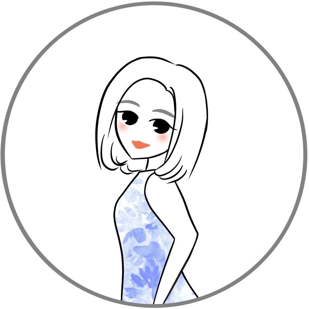SNSアイコン向け似顔絵イラスト作成します お写真を元に、髪の色のご希望、お気に入りのお洋服も合わせます イメージ2