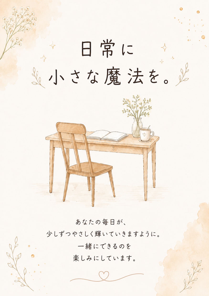 自分に出会うやさしい魔法の7日間ます 少しだけ自分を大切にする時間を作ってみませんか？ イメージ9