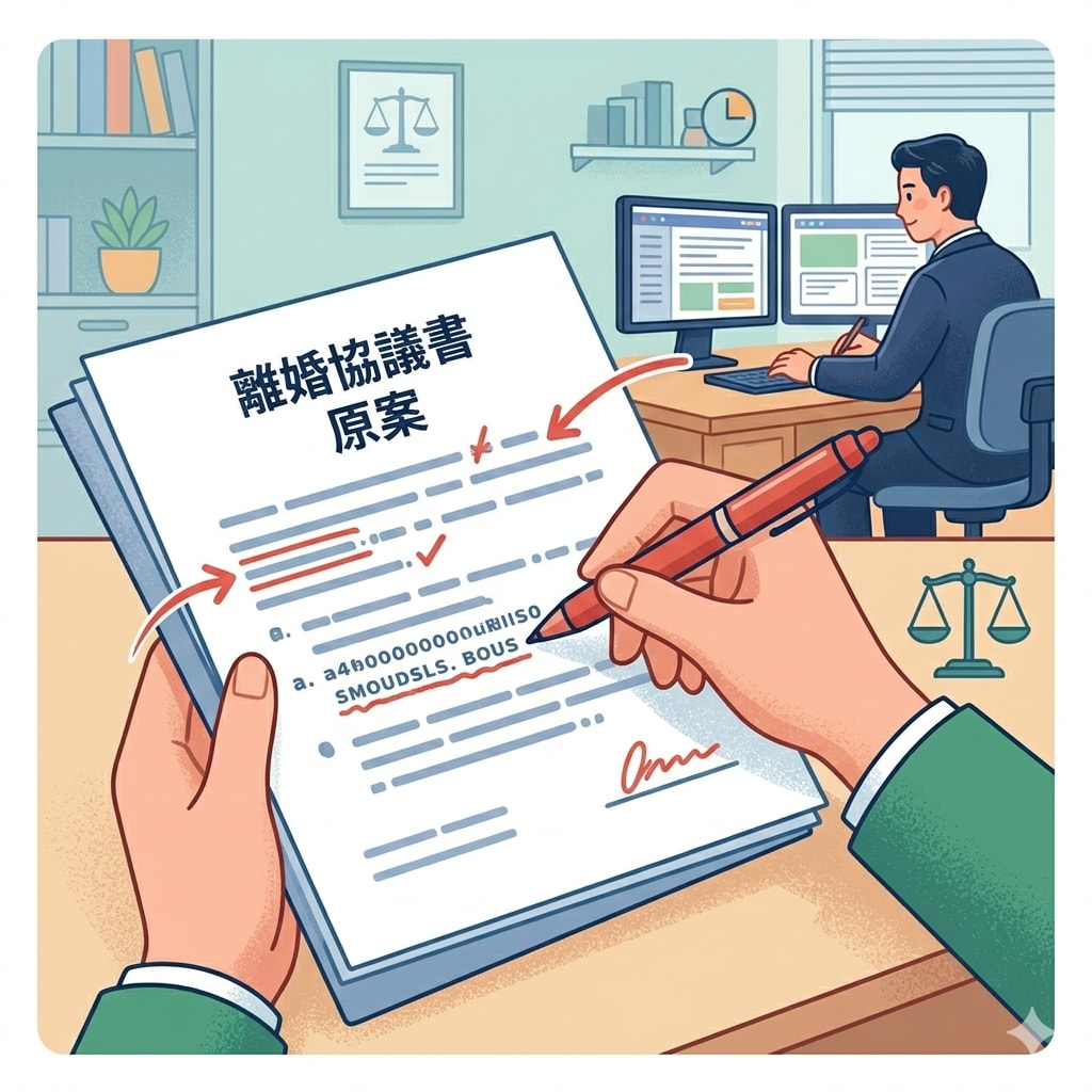 離婚協議書の添削いたします プロの視点で修正・アドバイスします イメージ1