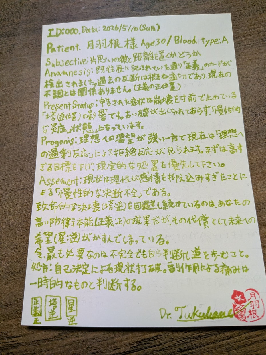 片思い外来、初診の方向け。どんな片思いも診察します 推しとの恋もリアルの恋も診察します！2.5次元も診察します イメージ2