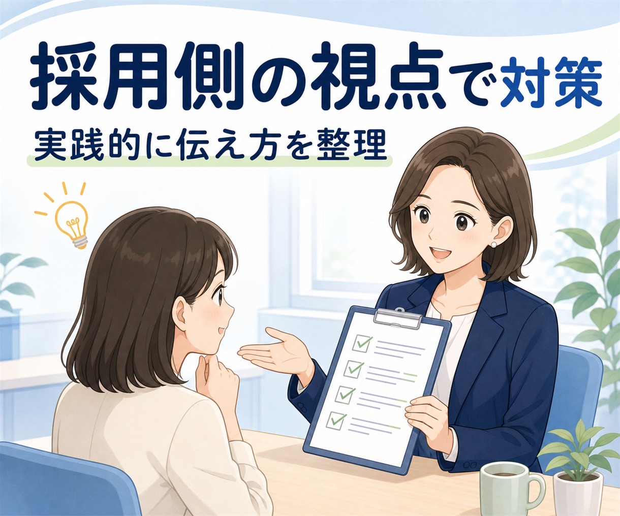 現役採用担当が模擬面接を行います ネットでは得られないリアルな面接対策を行います イメージ3