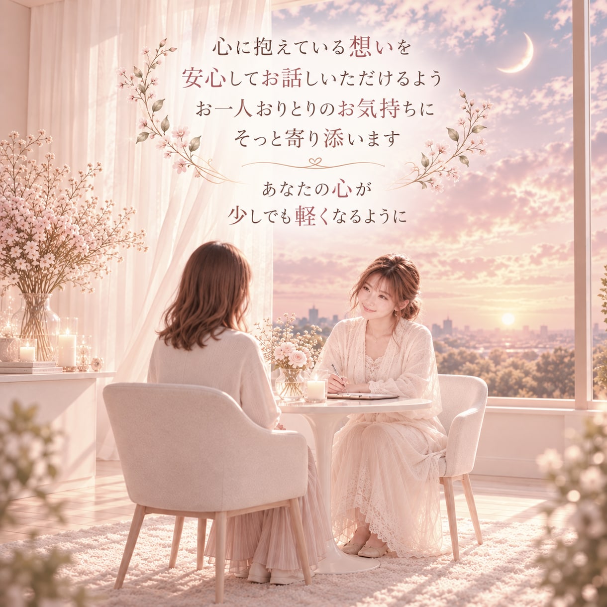 本来の自分を取り戻していくために寄り添います 誰にも言えなかった事うまく言葉にできない気持ちもお話し下さい イメージ2