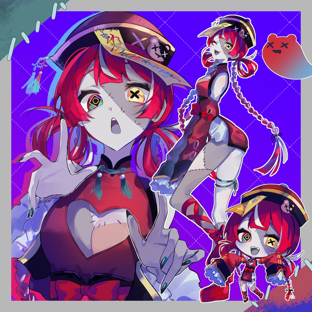 鮮やかなイラストお描きいたします ヘッダー・サムネイル・歌ってみた・配信・グッズ・VTuber イメージ7