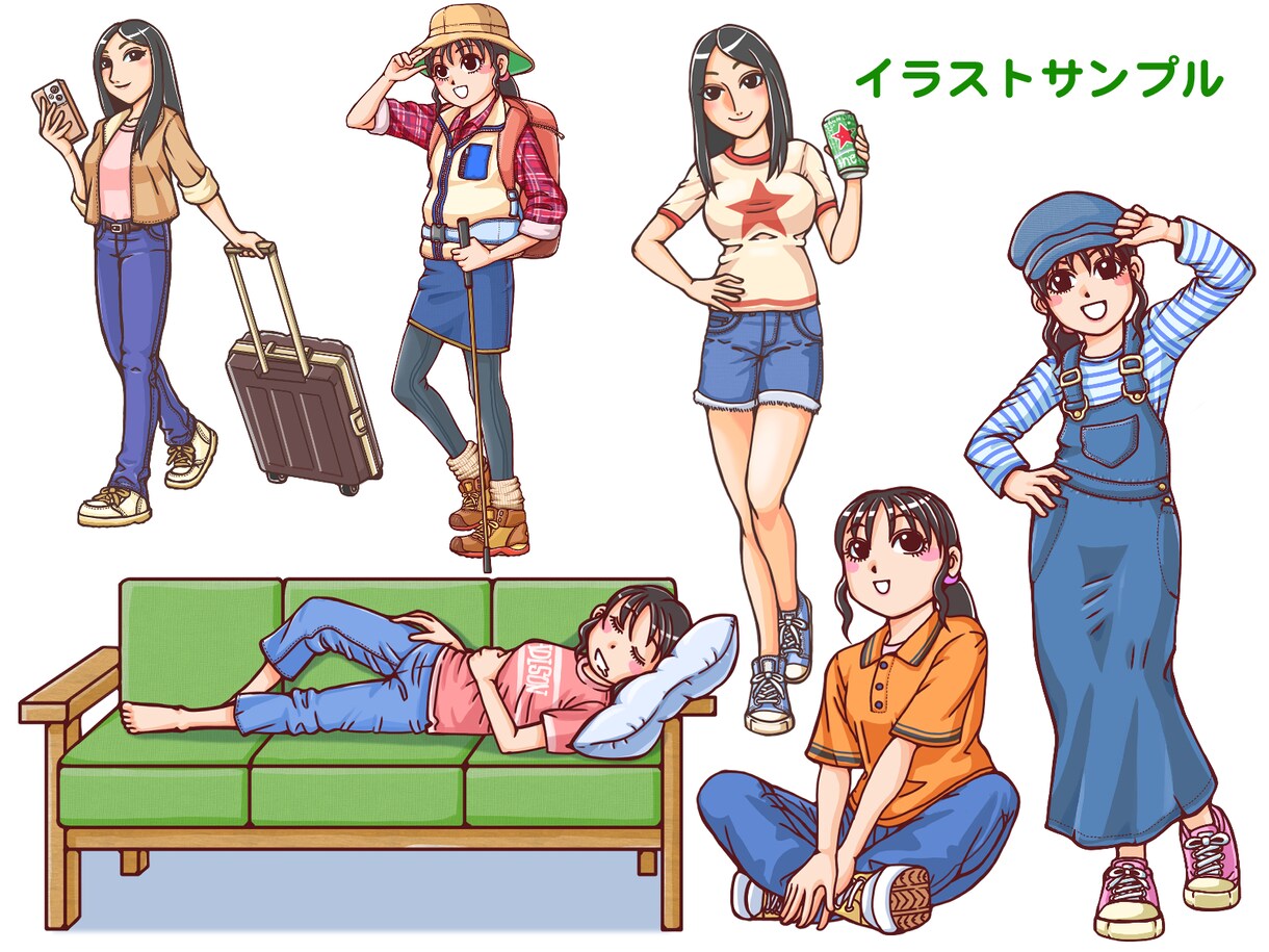 商用利用OK！イラストをお描きします 挿絵・カットなどに適したオリジナルイラストです。 イメージ8