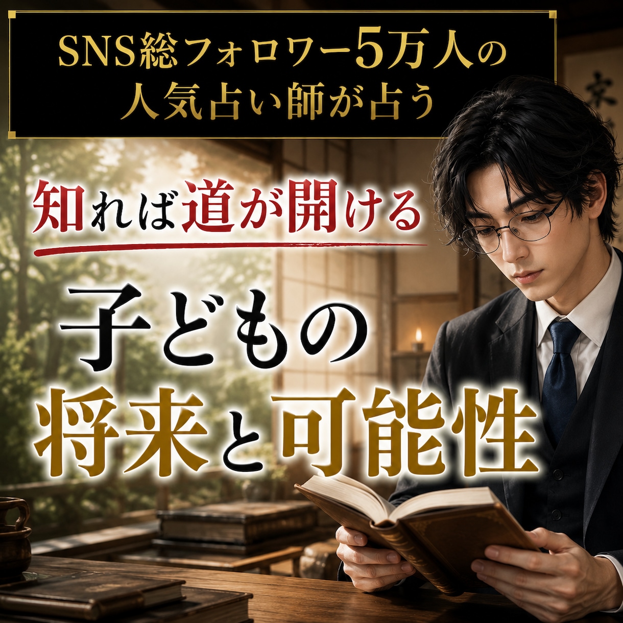 子どもの将来才能可能性を霊視と四柱推命で占います SNS5万人超の人気占い師が占うお子様の天性と親子相性 イメージ1