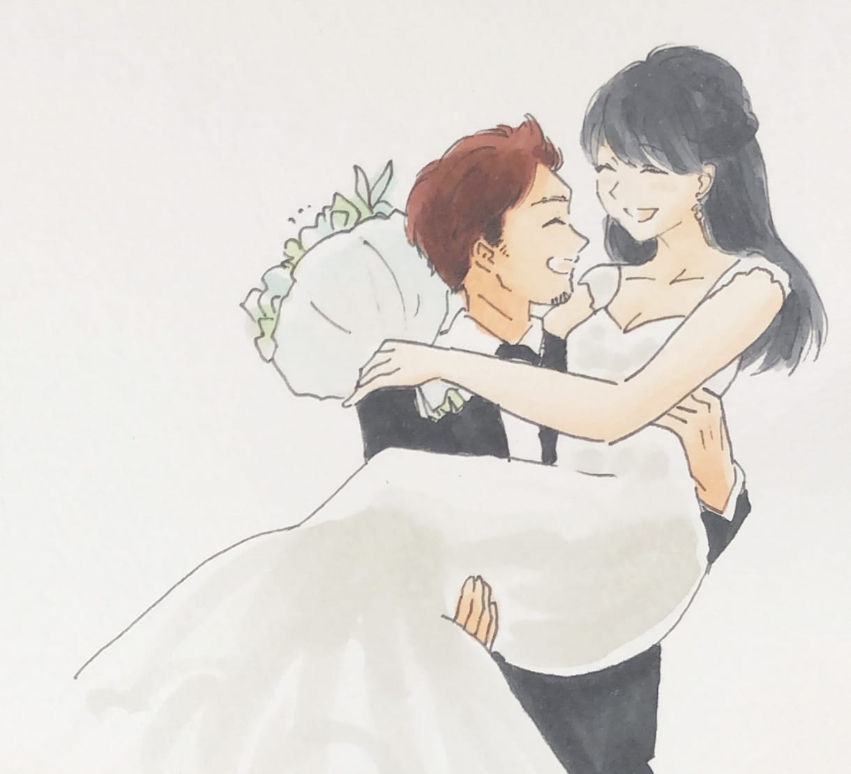 ウェディングイラストをお描きします 手描きで温かみのあるウェルカムボード、いかがですか？ イメージ3
