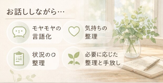 仕事と人間関係のモヤモヤを一緒に整理します ✨話すだけでもOK、次の一歩も一緒に考えます✨ イメージ6